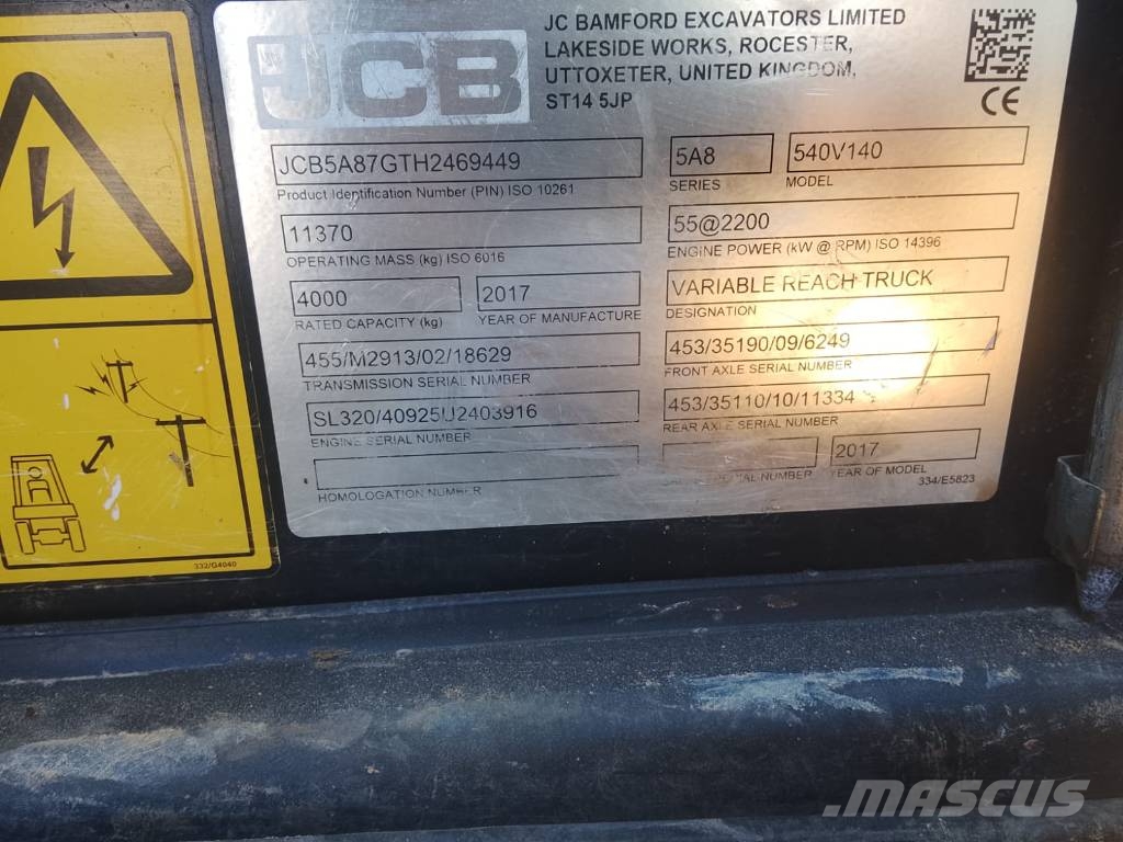 JCB 540-140 Carretillas telescópicas