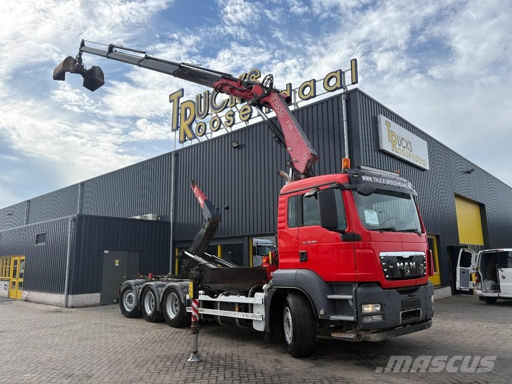 MAN TGS 35,400 + FASSI 195 4x + DALBY HOOK 30TON + 8X4 Автофургони