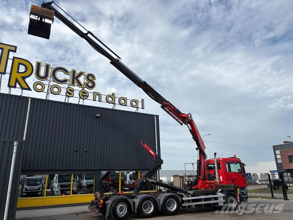 MAN TGS 35,400 + FASSI 195 4x + DALBY HOOK 30TON + 8X4 Автофургони