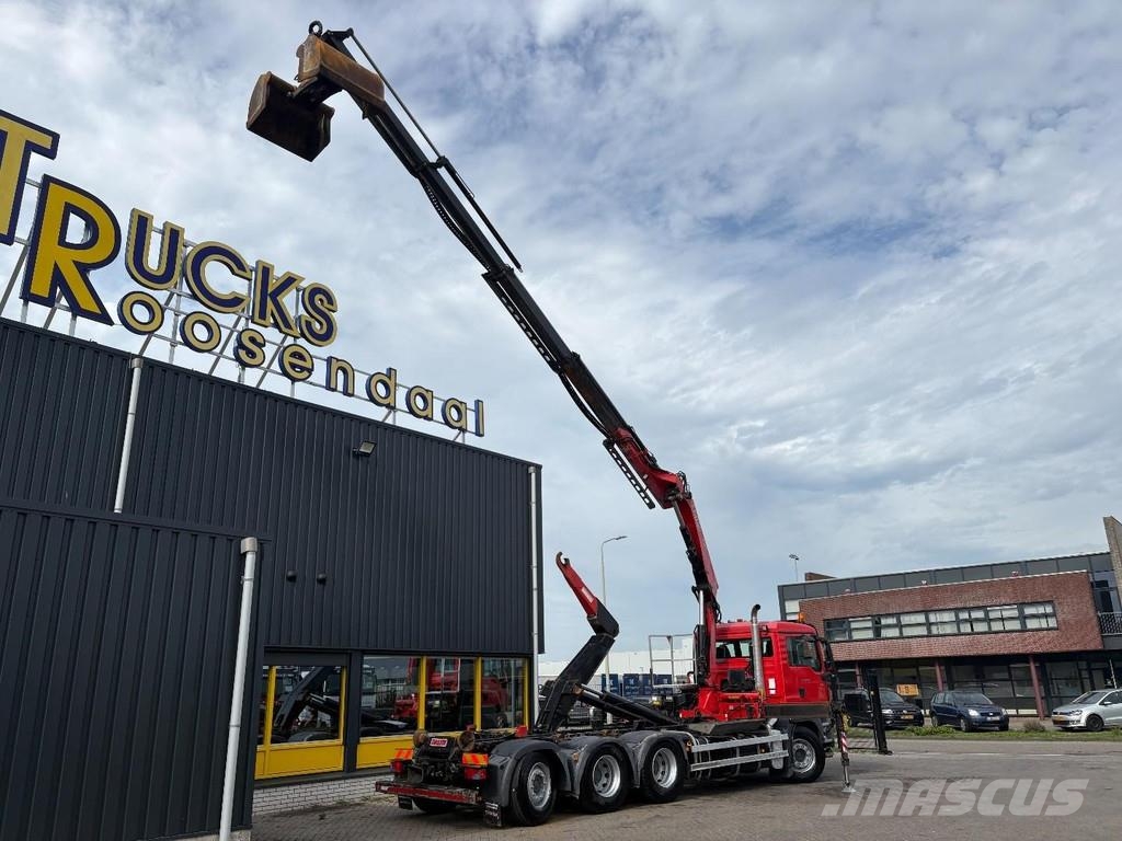 MAN TGS 35,400 + FASSI 195 4x + DALBY HOOK 30TON + 8X4 Автофургони