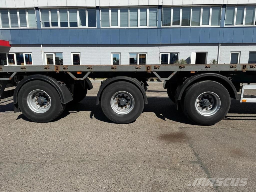 Pacton T3 003 3 AXLE - BPW + HATZ 2L40C CRANE Bortinių sunkvežimių priekabos su nuleidžiamais bortais