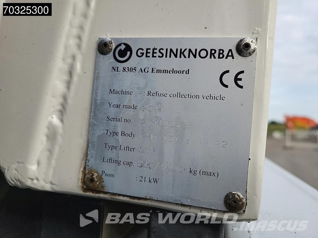 DAF LF 220 6X2 NL-Truck Geesink GPM III v 14L22 GCB St شاحنات المخلفات