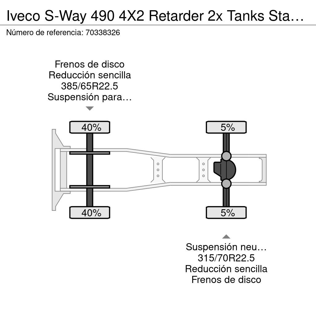 Iveco S-Way 490 4X2 Retarder 2x Tanks Standklima ACC Nav Sattelzugmaschinen