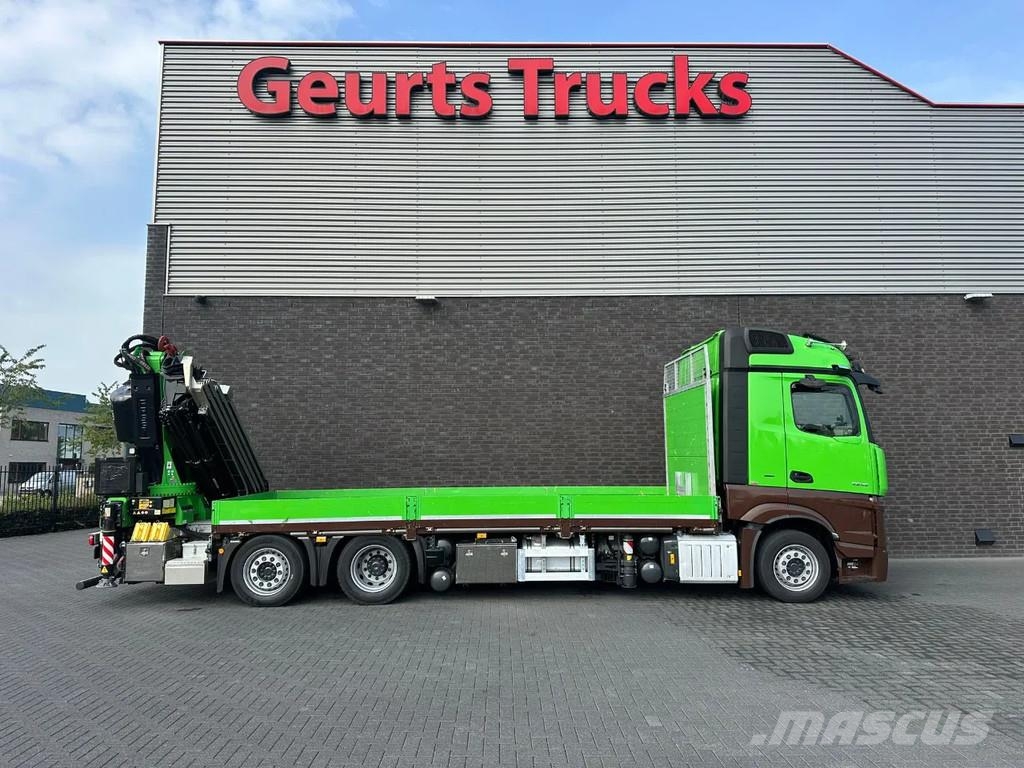 Mercedes-Benz Actros 2545 6X2 OPENLAADBAK MET FASSI F545RA.2.28 Camiones grúa