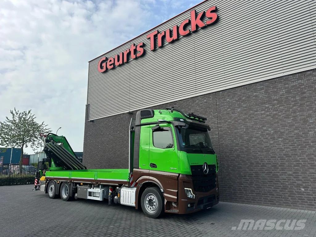 Mercedes-Benz Actros 2545 6X2 OPENLAADBAK MET FASSI F545RA.2.28 Camiones grúa