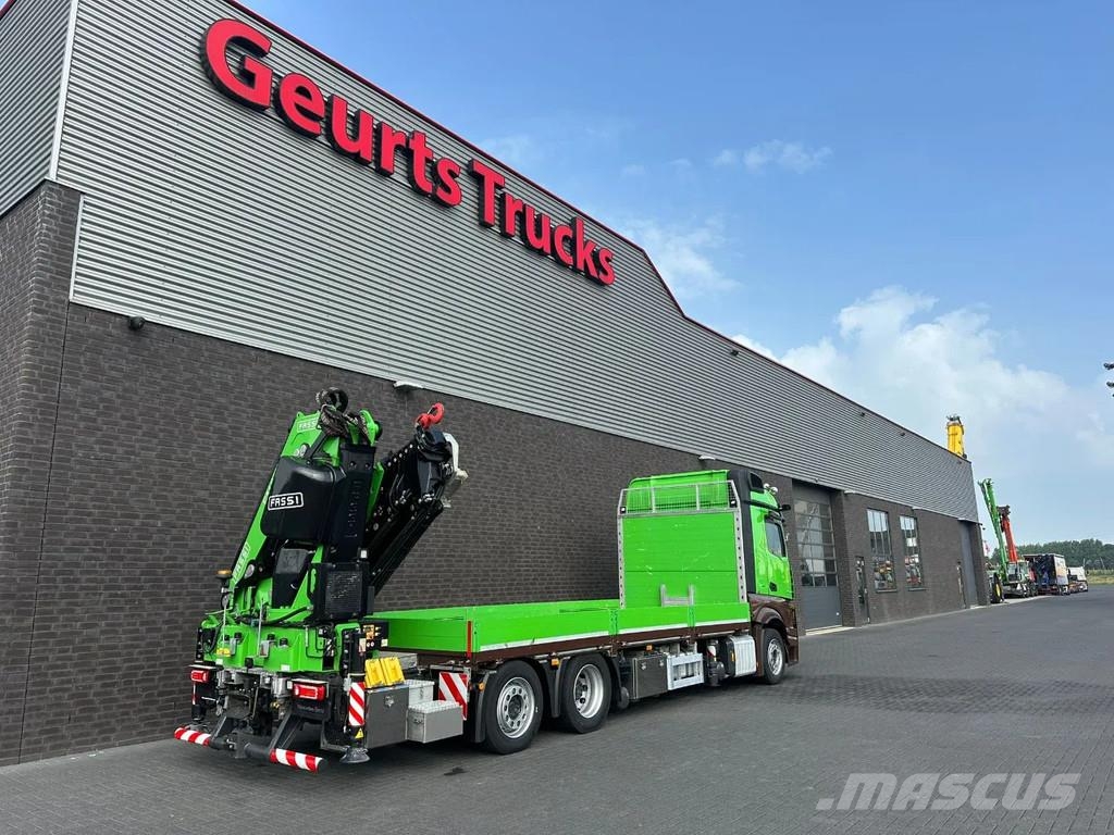 Mercedes-Benz Actros 2545 6X2 OPENLAADBAK MET FASSI F545RA.2.28 Camiones grúa