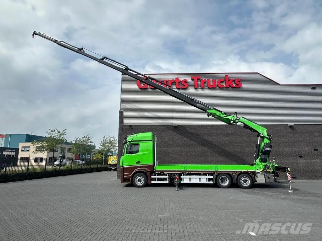 Mercedes-Benz Actros 2545 6X2 OPENLAADBAK MET FASSI F545RA.2.28 Camiones grúa