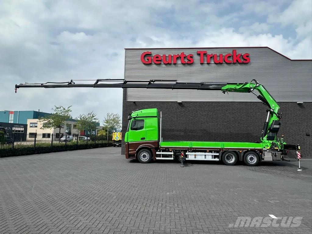 Mercedes-Benz Actros 2545 6X2 OPENLAADBAK MET FASSI F545RA.2.28 Camiones grúa