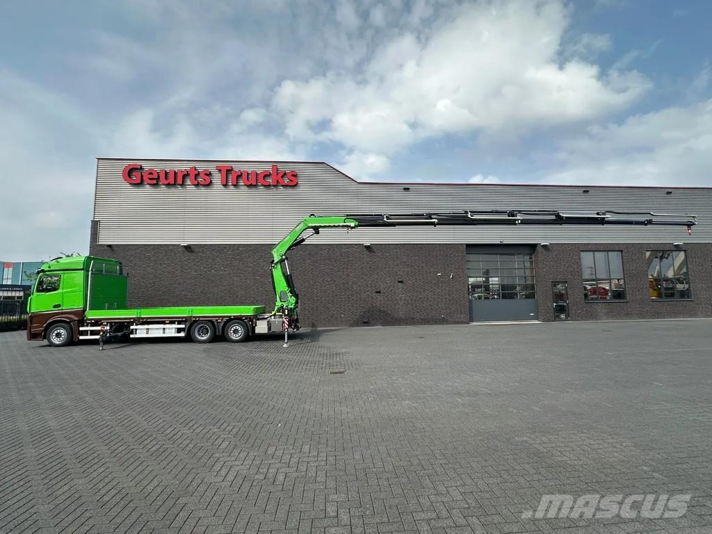 Mercedes-Benz Actros 2545 6X2 OPENLAADBAK MET FASSI F545RA.2.28 Camiones grúa