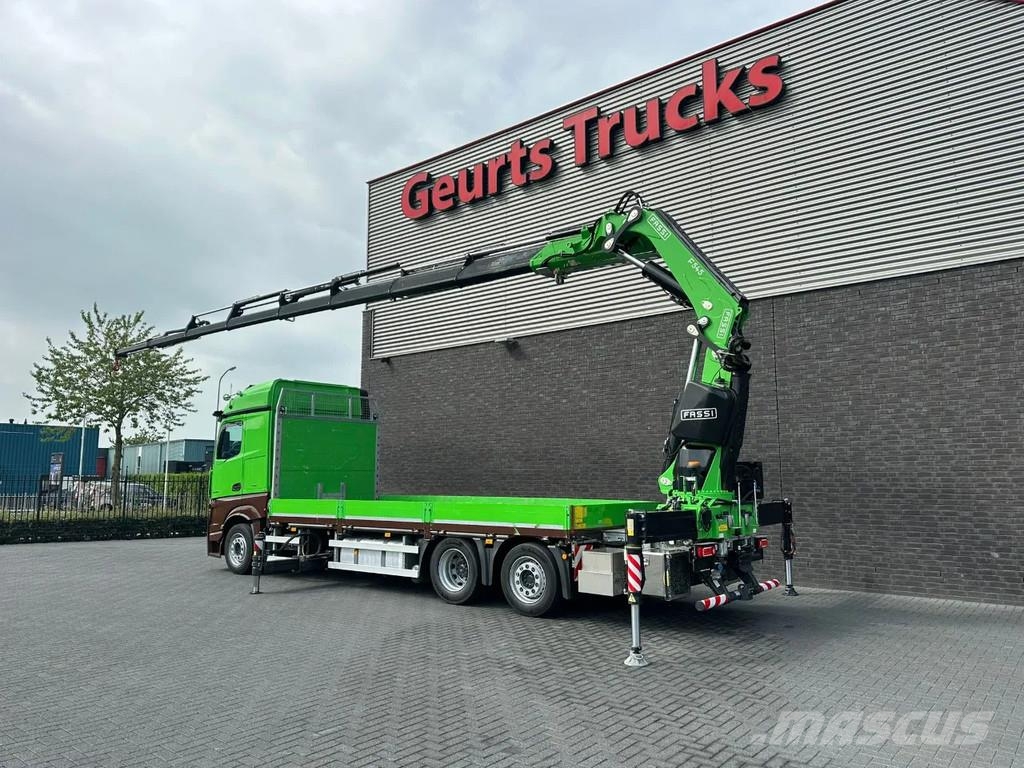 Mercedes-Benz Actros 2545 6X2 OPENLAADBAK MET FASSI F545RA.2.28 Camiones grúa
