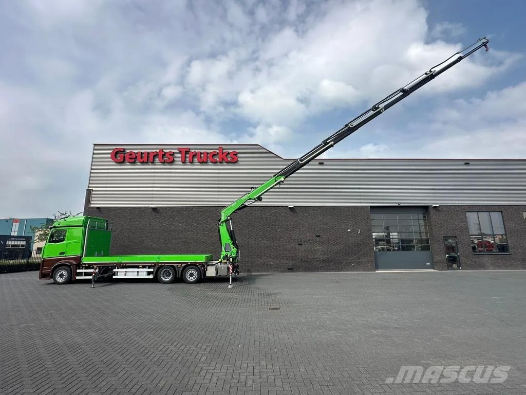 Mercedes-Benz Actros 2545 6X2 OPENLAADBAK MET FASSI F545RA.2.28 Camiones grúa