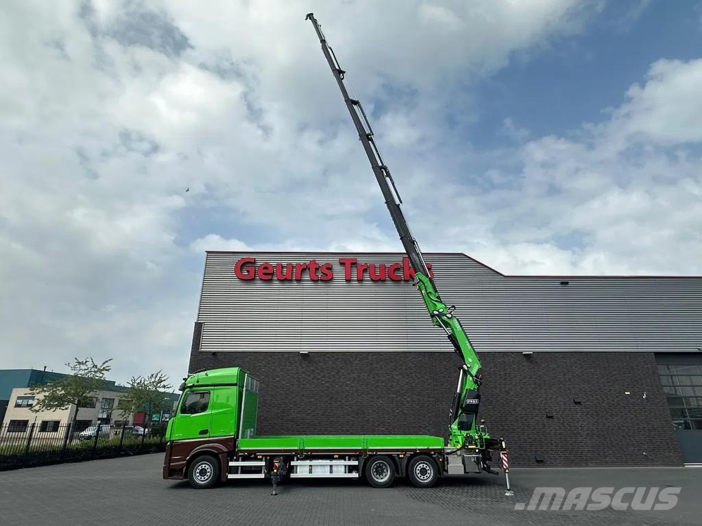 Mercedes-Benz Actros 2545 6X2 OPENLAADBAK MET FASSI F545RA.2.28 Camiones grúa