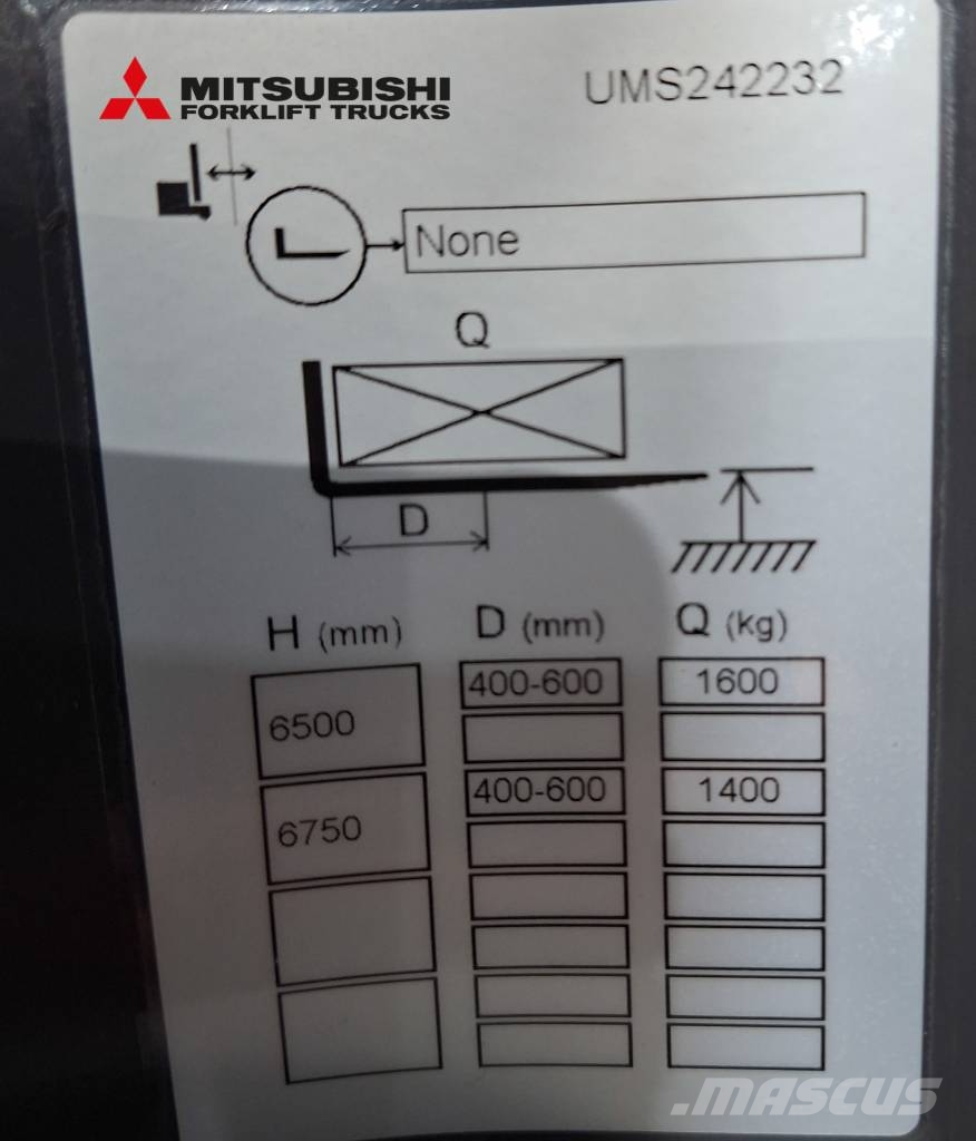 Mitsubishi RB 16 N3HS شاحنة مناولة