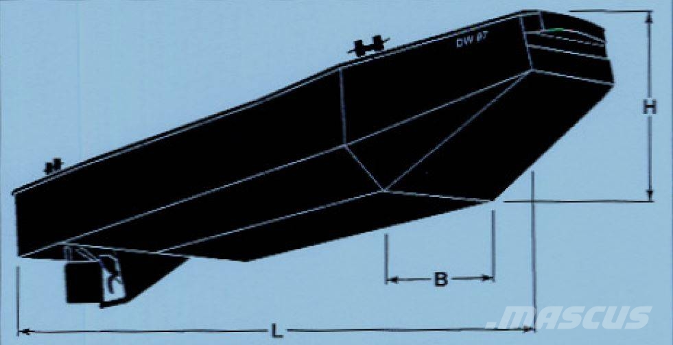 Ritscher Arbeitsboot Darba laivas / baržas