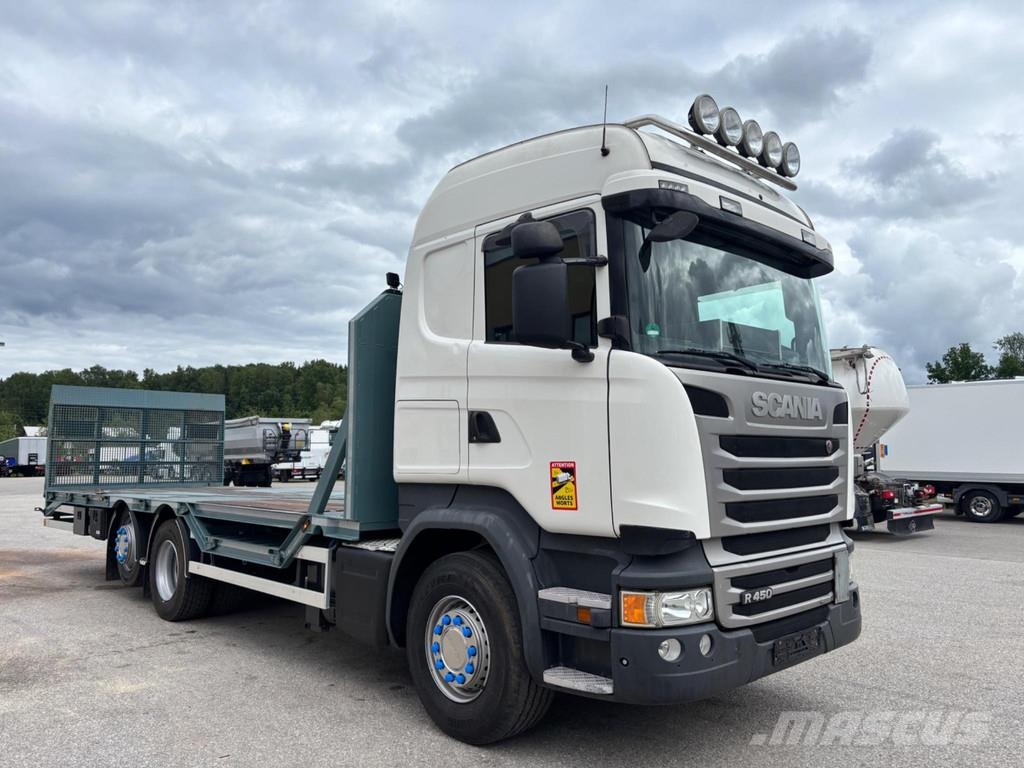 Scania R450 6x2 EURO6 + RETARDER + NEW PLATFORM 8000mm Camiones portavehículos