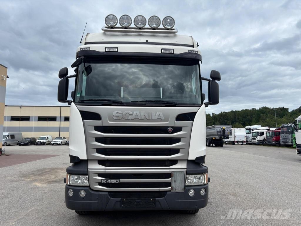 Scania R450 6x2 EURO6 + RETARDER + NEW PLATFORM 8000mm Camiones portavehículos