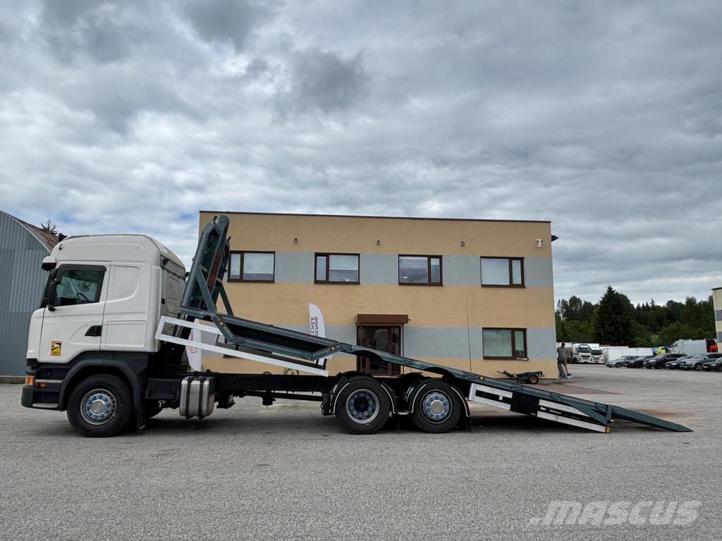 Scania R450 6x2 EURO6 + RETARDER + NEW PLATFORM 8000mm Camiones portavehículos