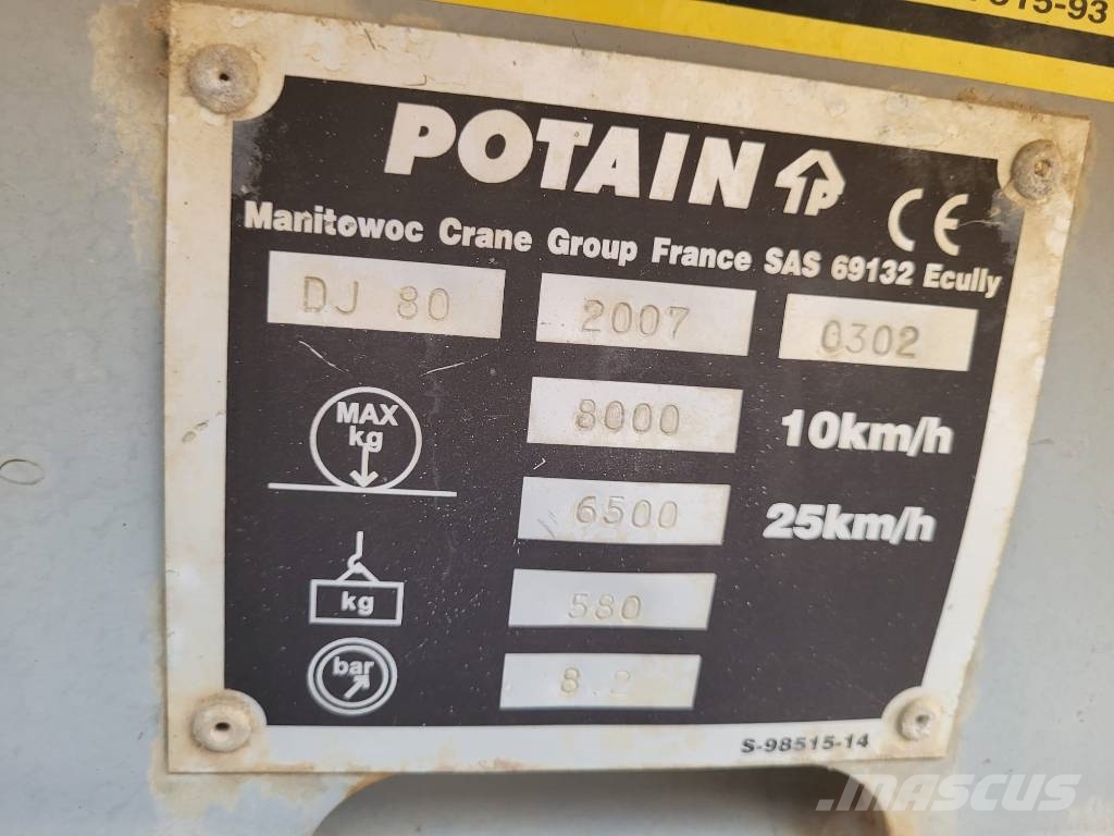 Potain IGO 32 Selvreisende tårnkran