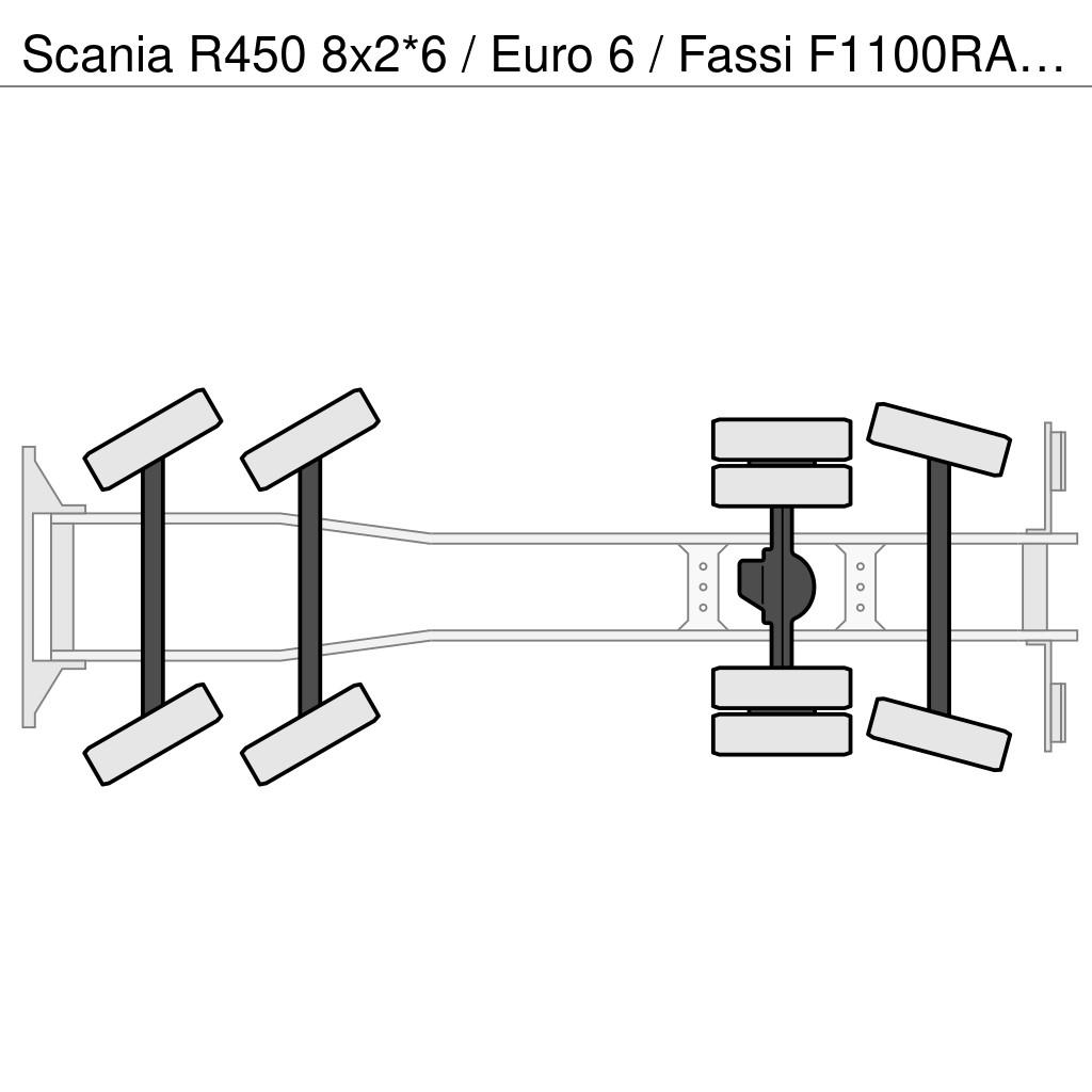 Scania R450 8x2*6 / Euro 6 / Fassi F1100RA.2.26 HE- Dynam Visureigiai kranai