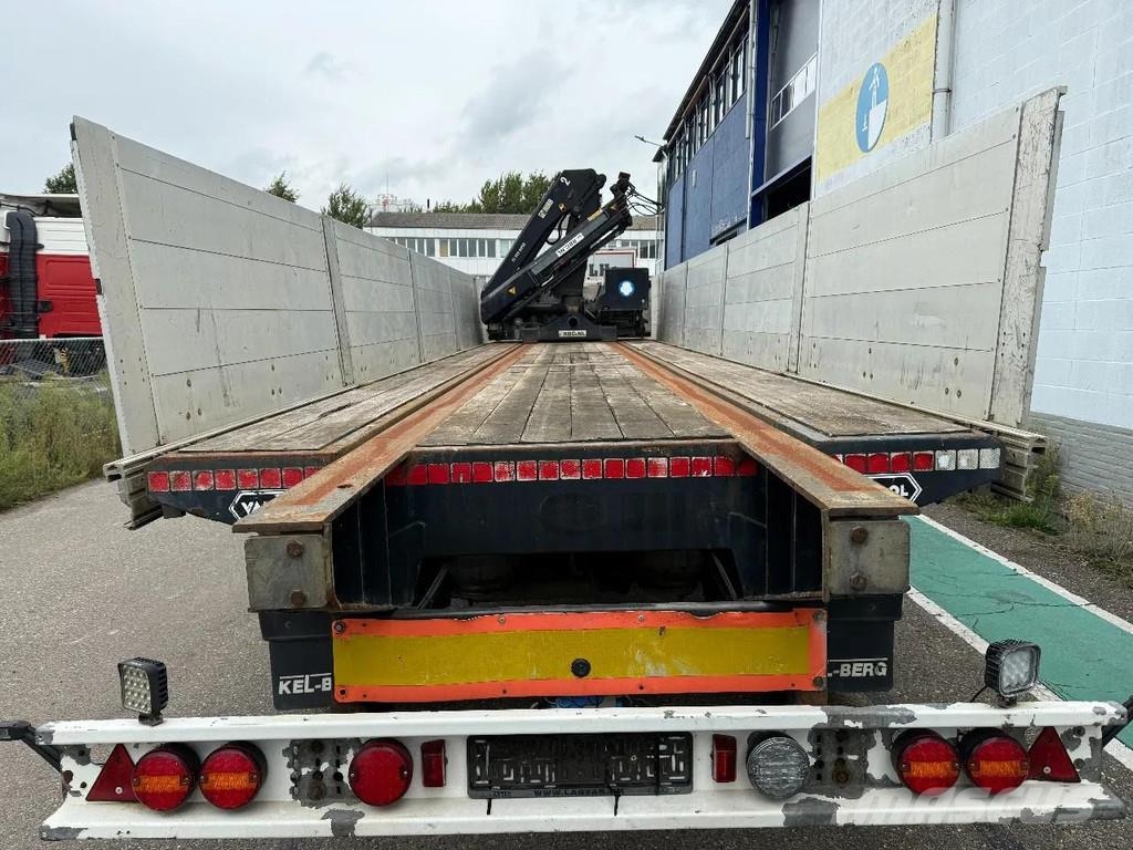 Van Hool VHLO-205 AN 3 AXLE SAF + HIAB 099E - 1 HIPRO + REM Semi-trailer med lad/flatbed