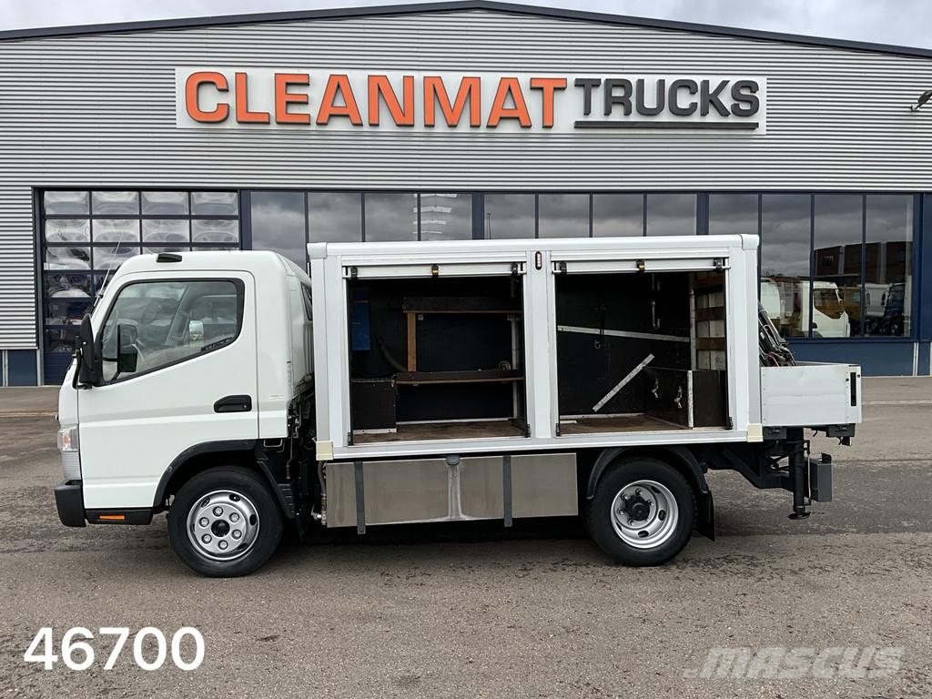 Fuso Canter 7C15 Euro 6 ROM hogedruk + Hiab 1,8 Tonmete Vaakumautod