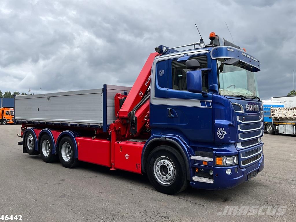 Scania R 560 V8 8x4 Retarder Hiab 24 Tonmeter laadkraan Camiones bañeras basculantes o volquetes