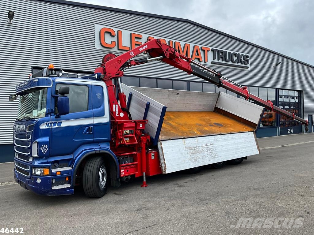 Scania R 560 V8 8x4 Retarder Hiab 24 Tonmeter laadkraan Camiones bañeras basculantes o volquetes