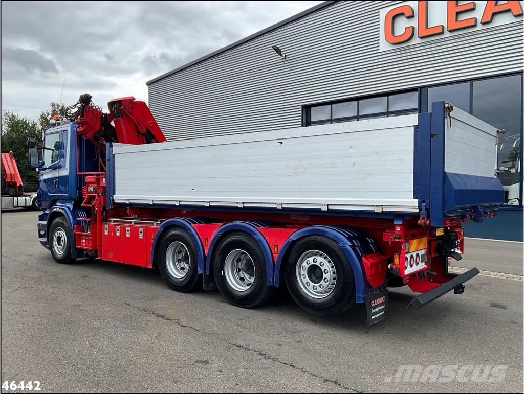 Scania R 560 V8 8x4 Retarder Hiab 24 Tonmeter laadkraan Camion benne