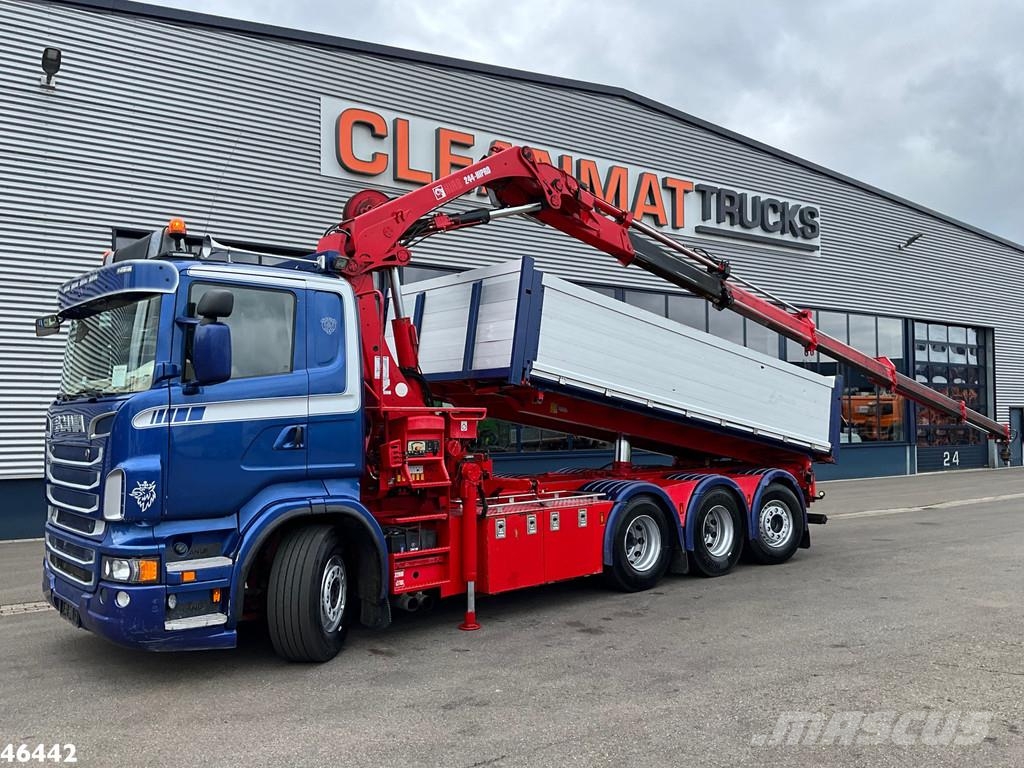 Scania R 560 V8 8x4 Retarder Hiab 24 Tonmeter laadkraan Camiones bañeras basculantes o volquetes