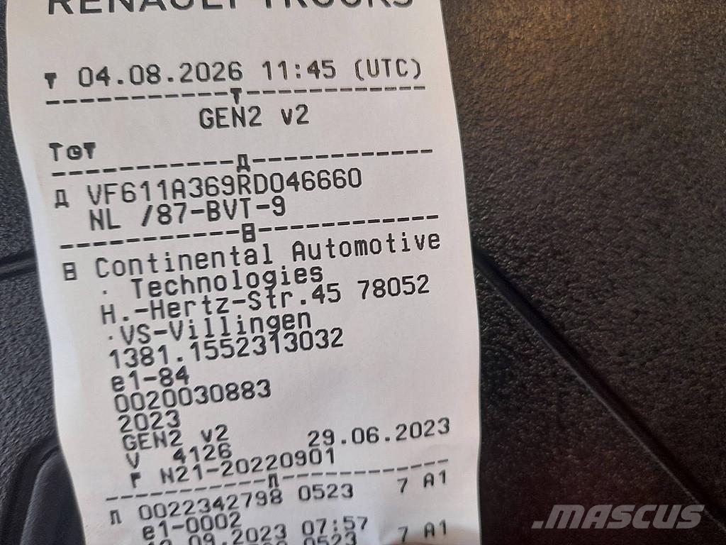 Renault T 480 X-LOW MEGA وحدات الجر