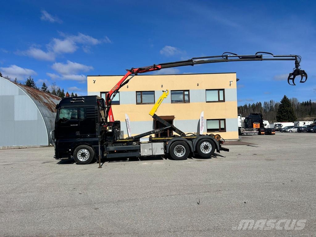 MAN TGS 26.460 6X2*4 EURO6 + PALFINGER CRANE Treileri ar āķi