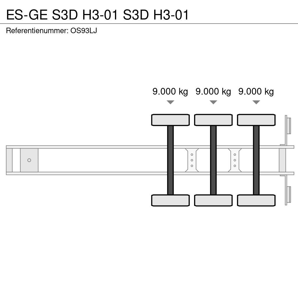 Es-ge S3D H3-01 S3D H3-01 Low loader-semi-trailers