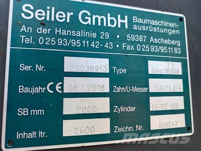 Seiler (2654) 2.5 cbm Seiler Schaufel / bucket Buckets