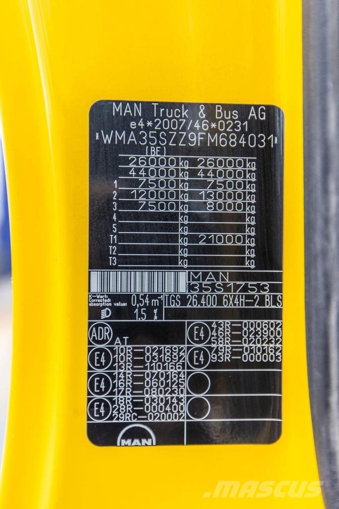 MAN TGS 26.400 BLS - 6X4H+MIXER 12M3 Φορτηγά-Μπετονιέρες