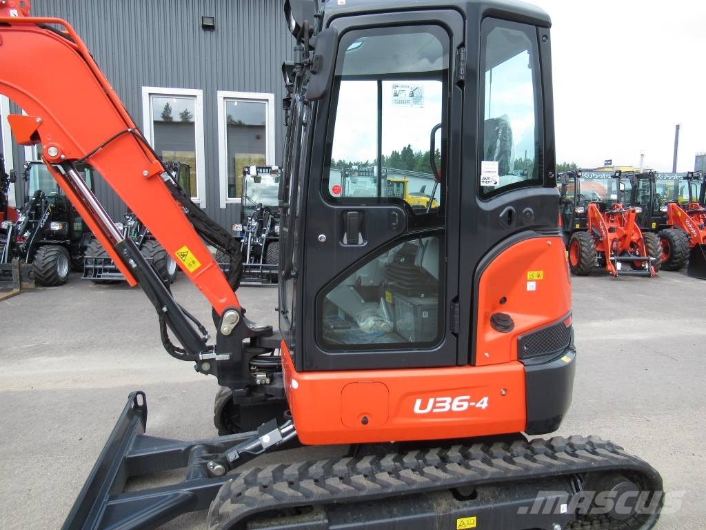 Kubota U36-4 UUSI, TAKUU 24KK Mini Escavadoras <7t