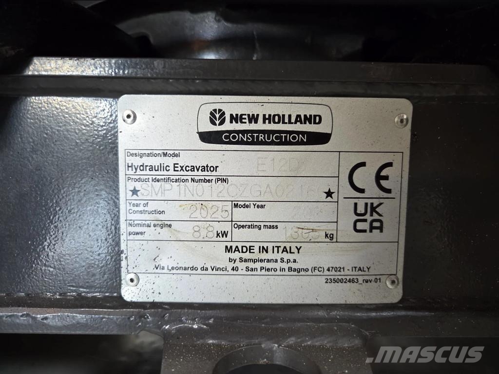 New Holland E12D Rops Minigravemaskiner
