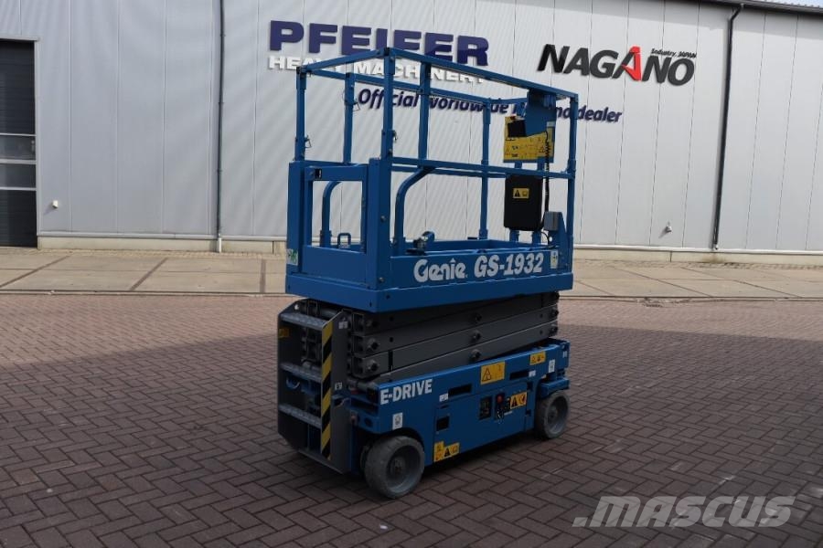 Genie GS1932 E-Drive E-drive, 8m Working Height, Non Mar Scissor lifts