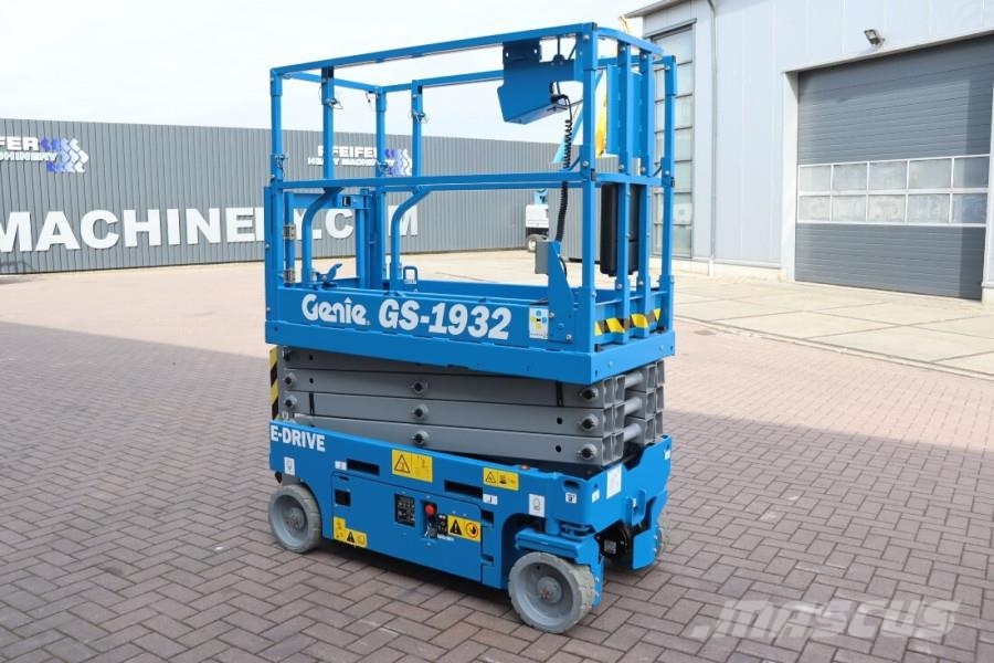 Genie GS1932 E-Drive E-drive, 8m Working Height, Non Mar Scissor lifts