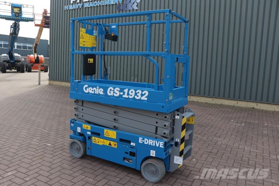 Genie GS1932 E-Drive E-drive, 8m Working Height, Non Mar Scissor lifts