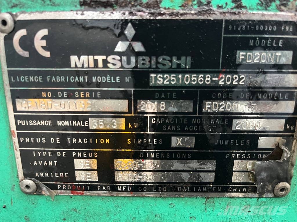 Mitsubishi FD20NT V-4217 IO Diiseltõstukid