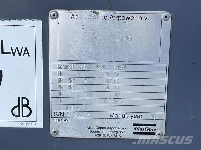 Atlas Copco QAS 60 مولدات ديزل