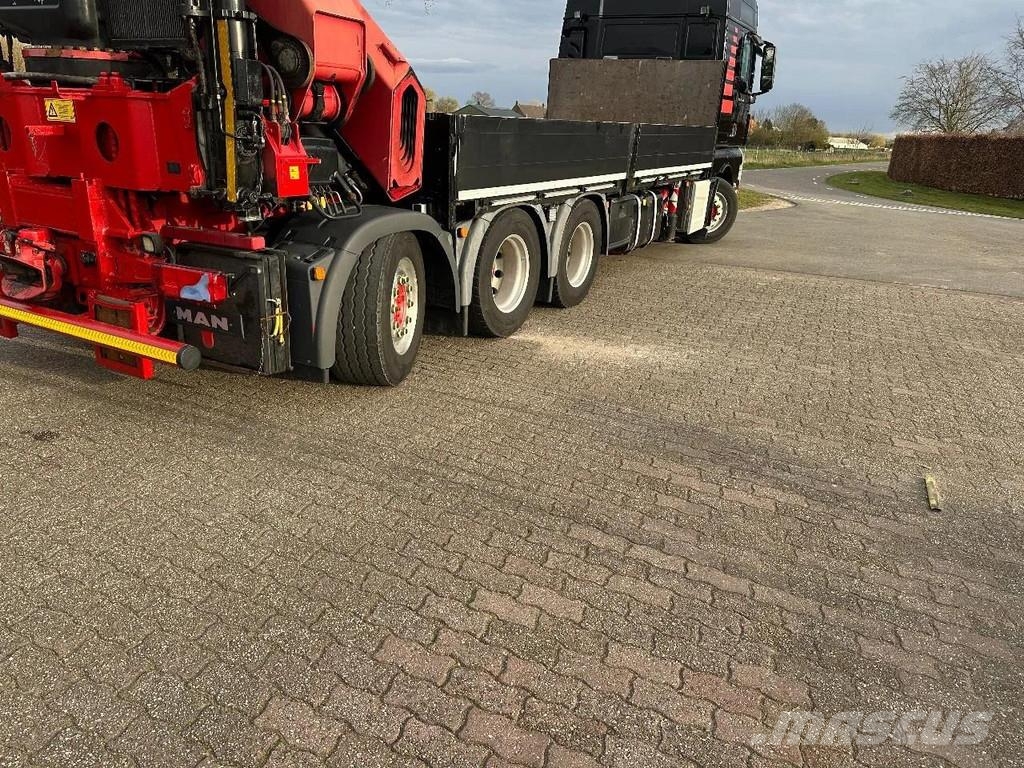 MAN TGX 35,480!!8x4 TRIPLE!!HIAB 62tm!!CRANE/GRUE!!EUR All-Terrain-Krane