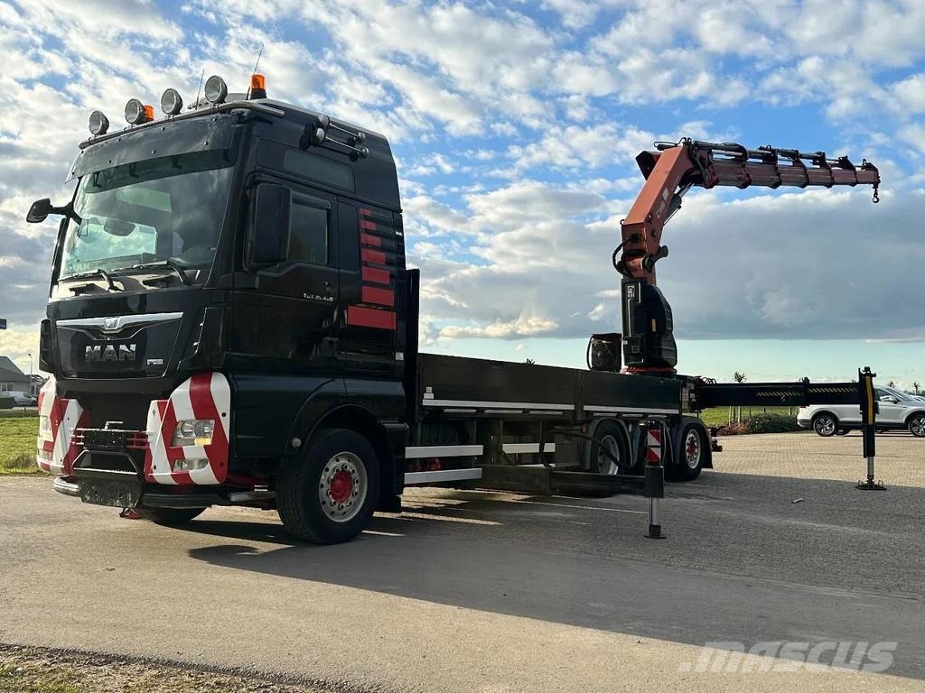 MAN TGX 35,480!!8x4 TRIPLE!!HIAB 62tm!!CRANE/GRUE!!EUR All-Terrain-Krane