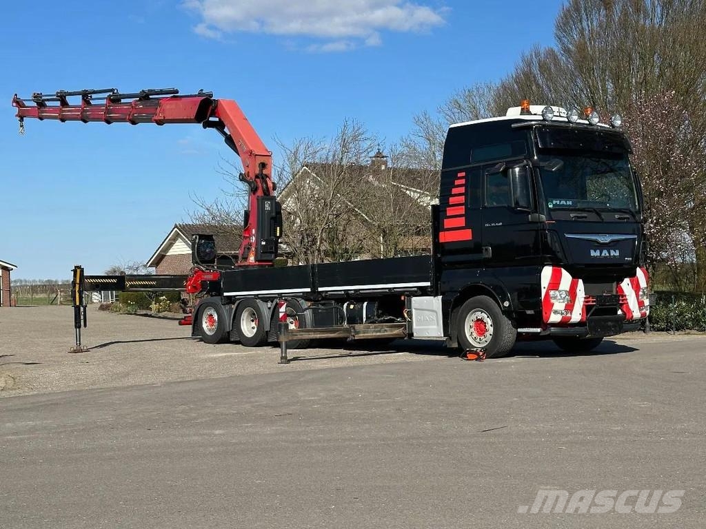 MAN TGX 35,480!!8x4 TRIPLE!!HIAB 62tm!!CRANE/GRUE!!EUR All-Terrain-Krane