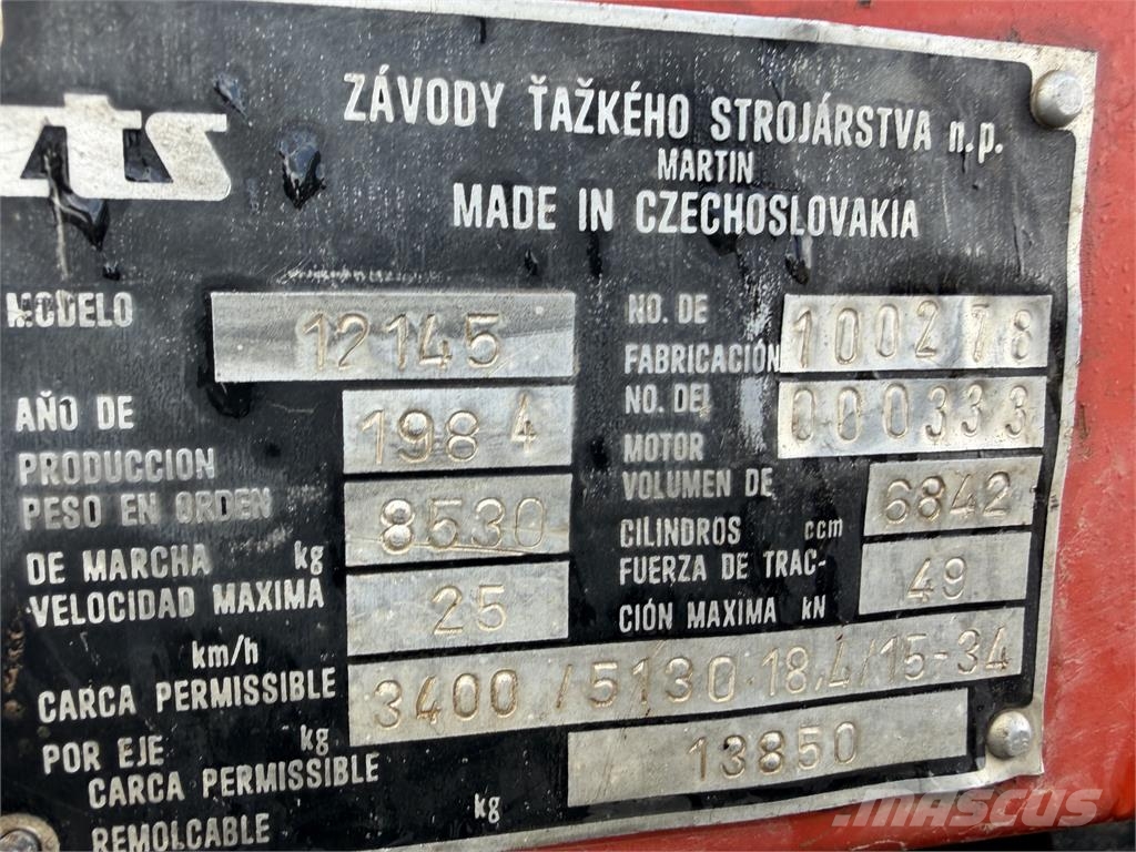 Zetor 12145 VIN 278 Tractores
