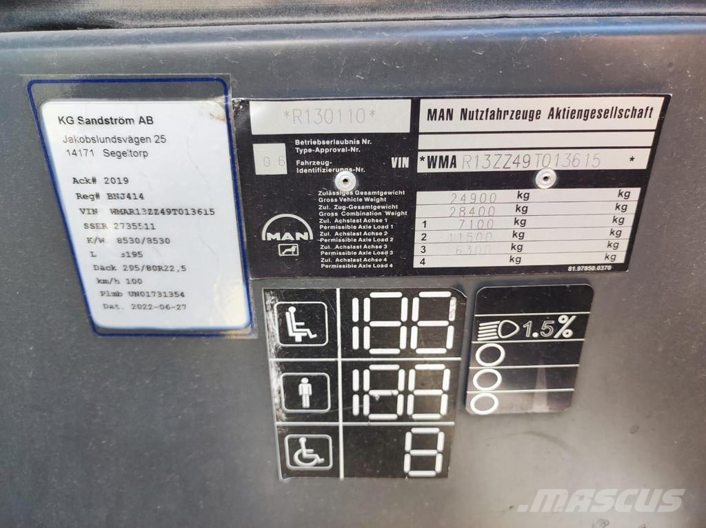 MAN R13 Lion's Regio L / DEFECT ENGINE / 12AS2001BO GE Other