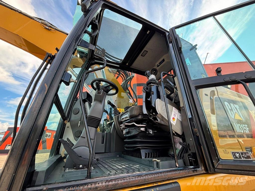 CAT M 315 F TILTROTATOR / AC / CENTRAL LUBRICATION Gumikerekes kotrók