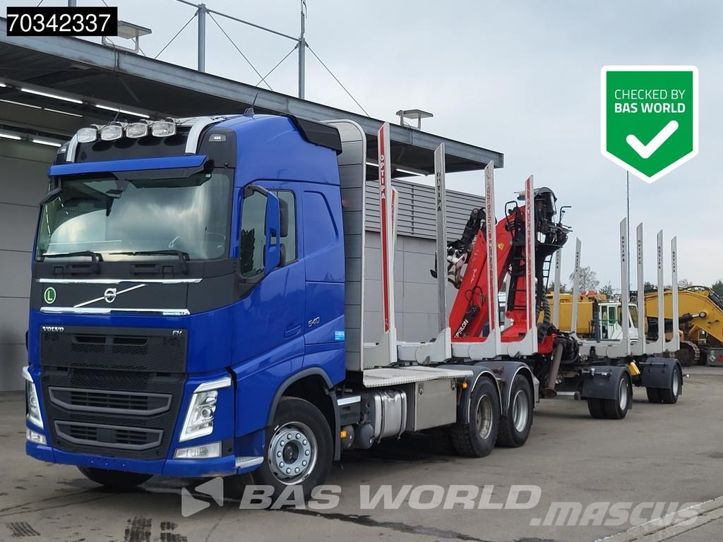 Volvo FH 540 6X4 Combi Palfinger M120Z96 Crane Holztrans Tovornjaki za hlode