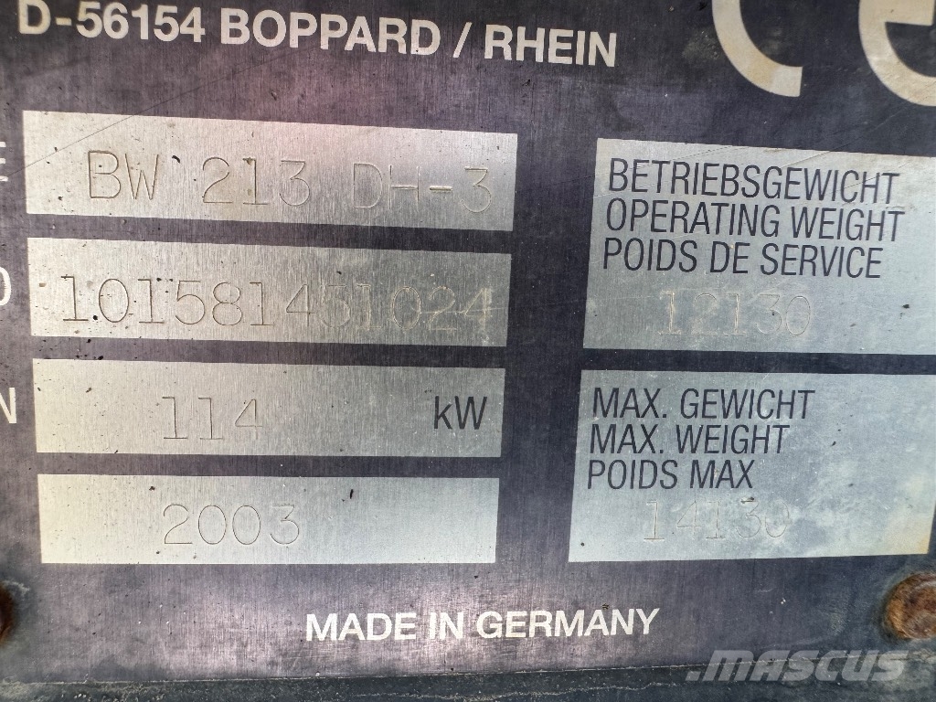 Bomag BW 213 D H-3 Грунтові котки