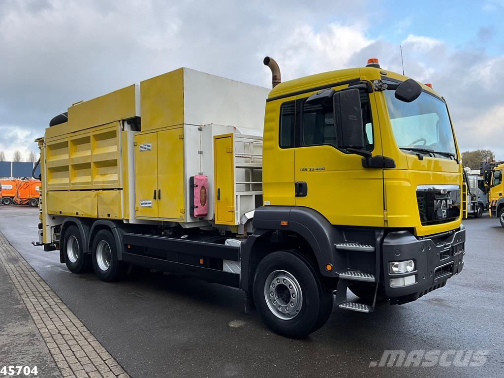 MAN TGS 33.480 6x4 MTS Saugbagger 8 m³ Paine-/imuautot